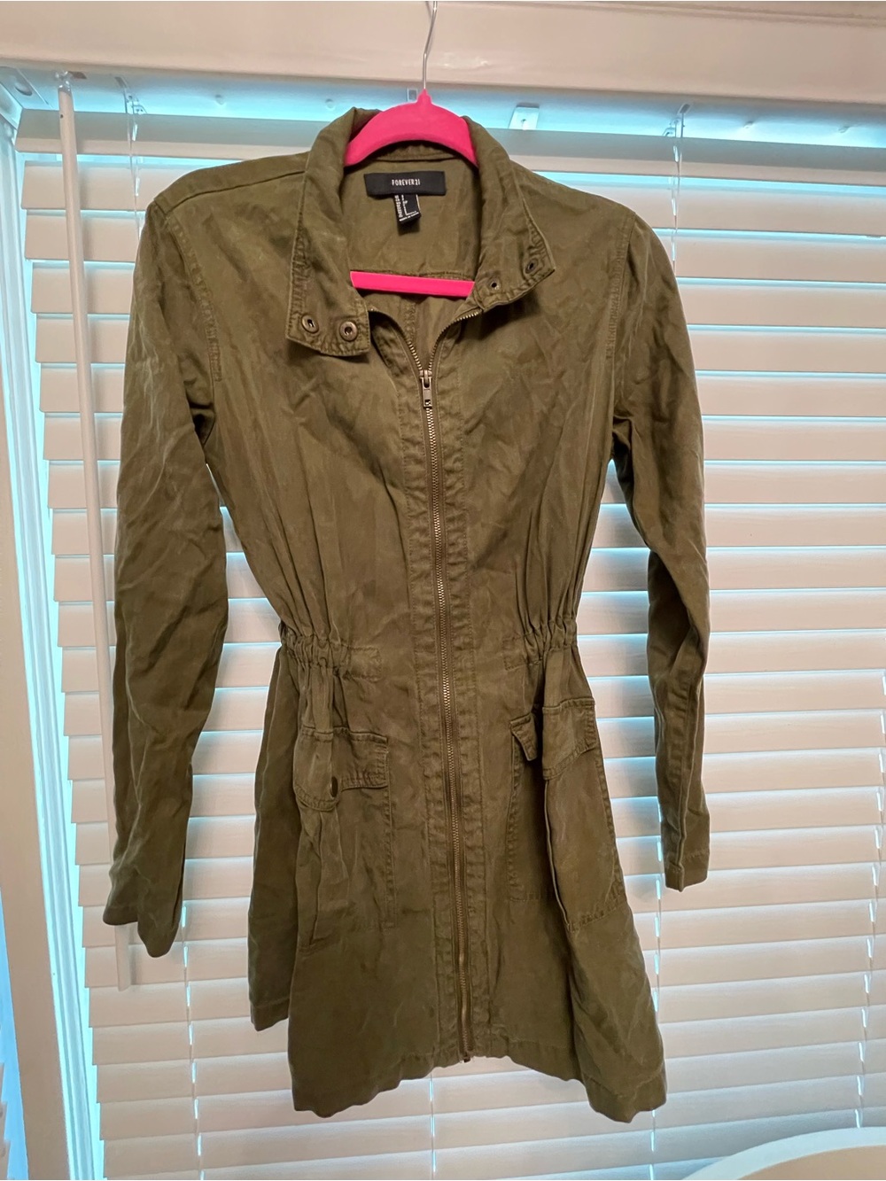 Forever 21 Olive Utility Anorak Jacket